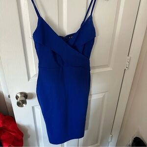 Blue Spaghetti Strap Dress